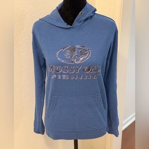 Mossy Oak Fishing Blue Pullover Hoodie